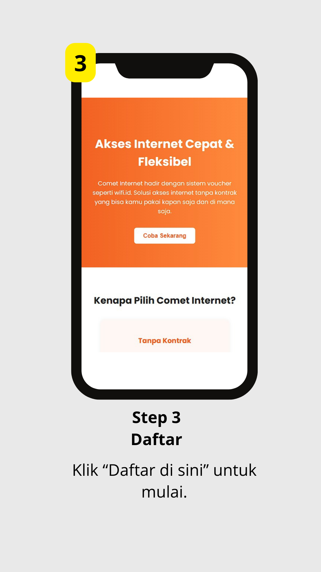 Step 3 — Daftar