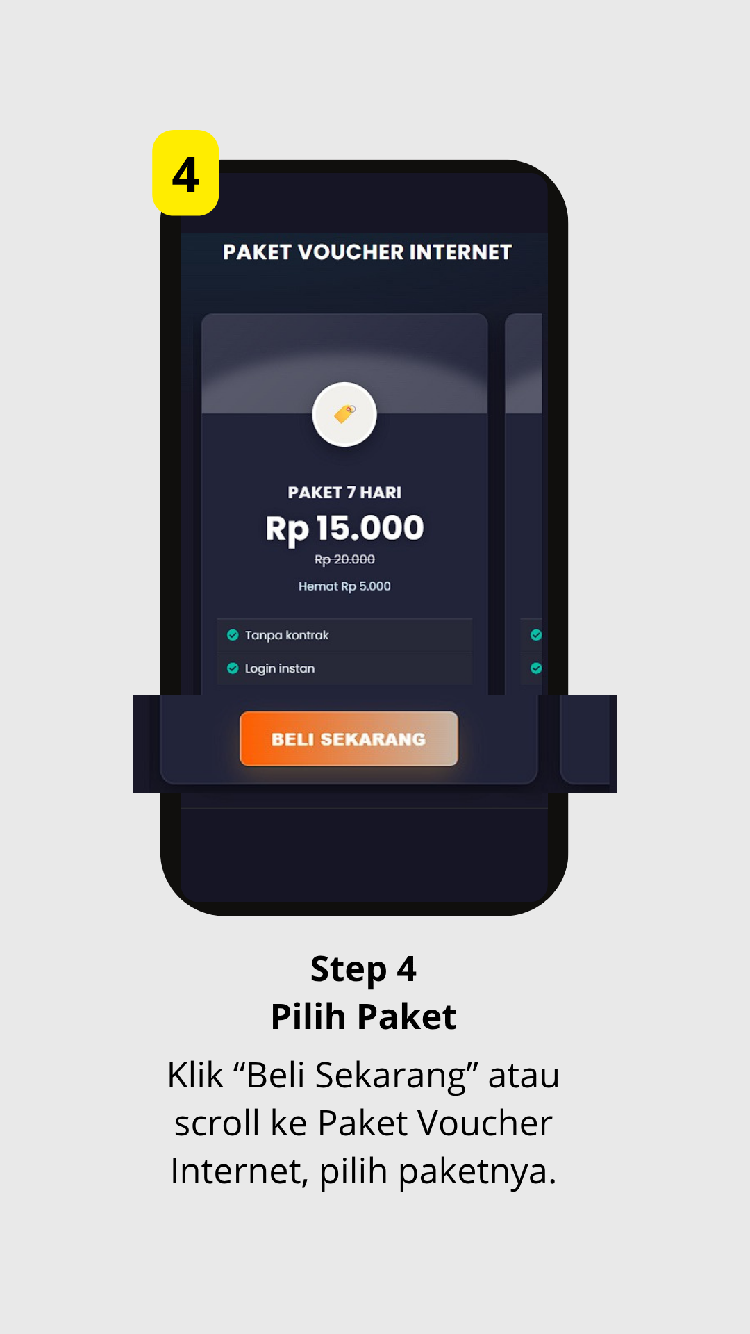 Step 4 — Pilih Paket